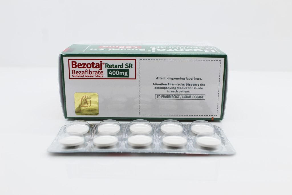 Manage Lipid Disorders with Bezafibrate Tablets 400mg by Taj Pharma