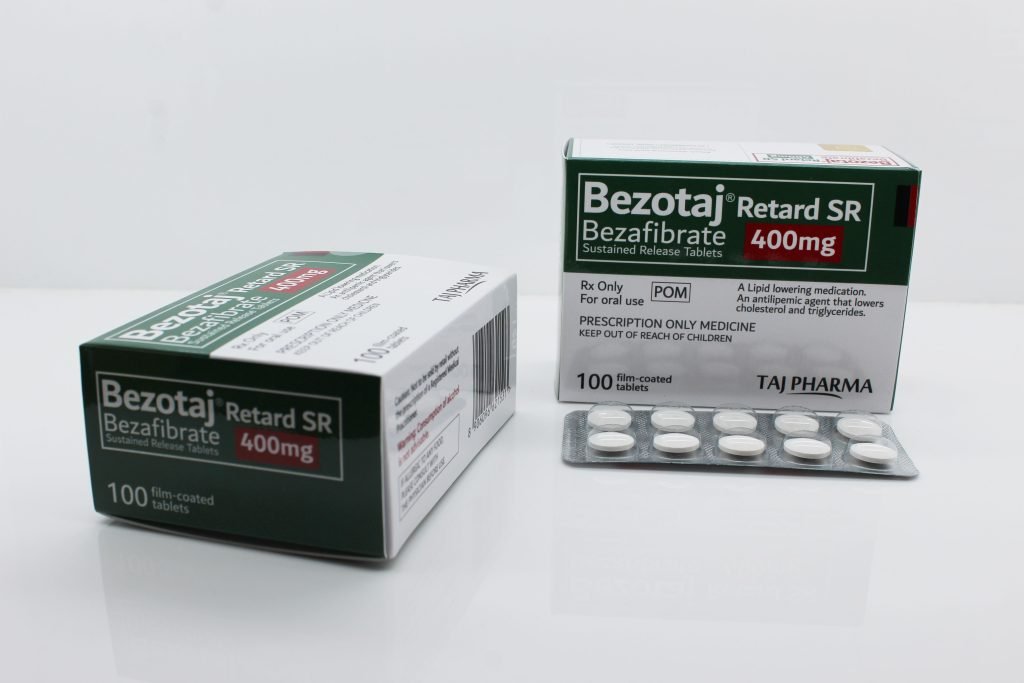 Taj Pharma's Bezafibrate Tablets 400mg: Promoting Heart Health