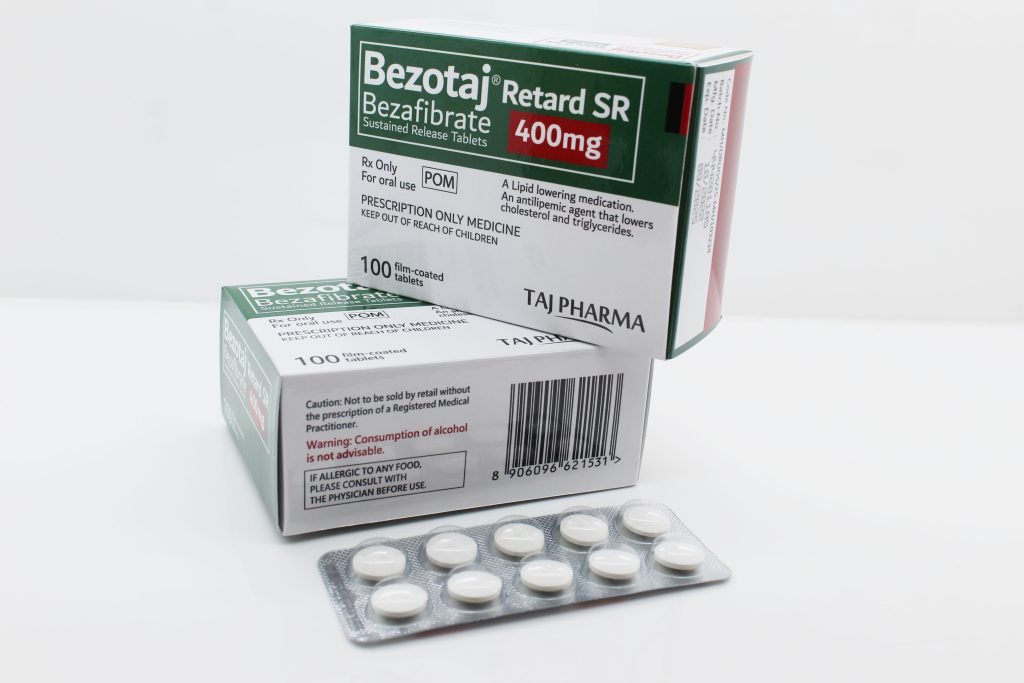 Discover Taj Pharma's Bezafibrate Tablets 400mg for Heart Care