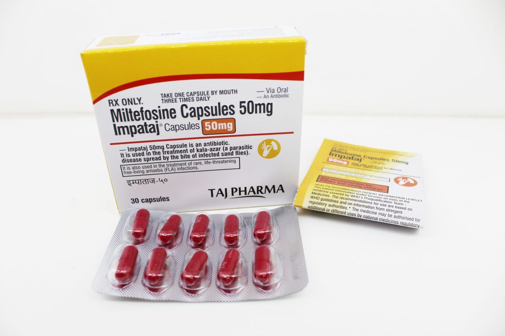 Miltefosine 50mg capsules Manufacturers PAN India Suppliers Exporters