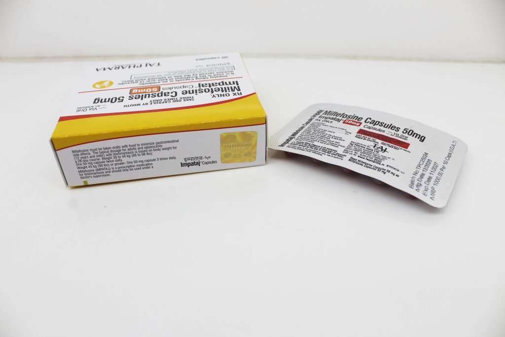 Miltefosine 50mg capsules, Suppliers, Exporters in India