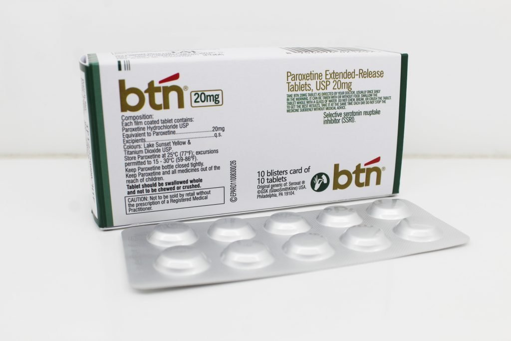 Paroxetine Extended-release Tablets 20mg Manufacturer from Mumbai