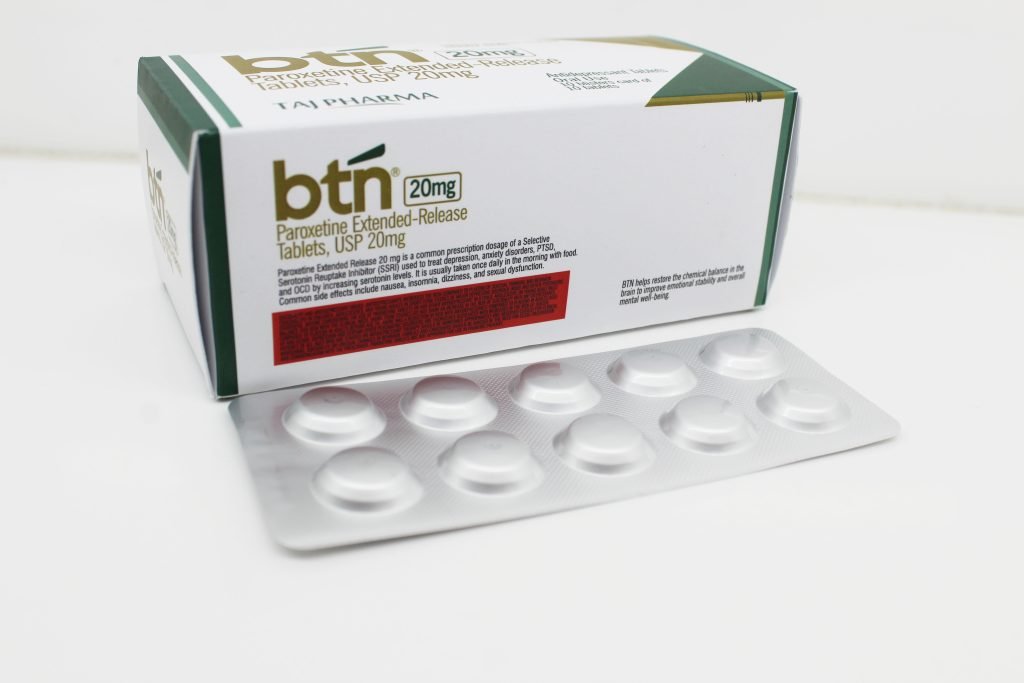 Paroxetine Extended-release Tablets 20mg Manufacturer in Mumbai