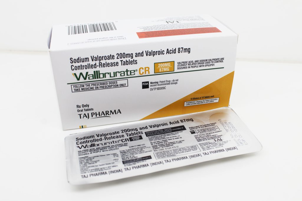 Sodium Valproate 200mg and Valproic Acid 87mg Tablets Manufacturers India, Suppliers