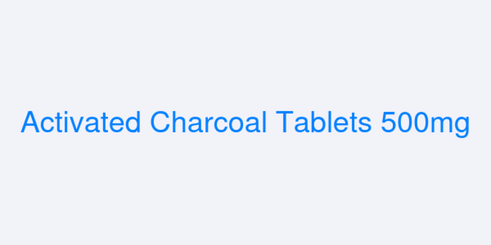 Activated Charcoal Tablets 500mg