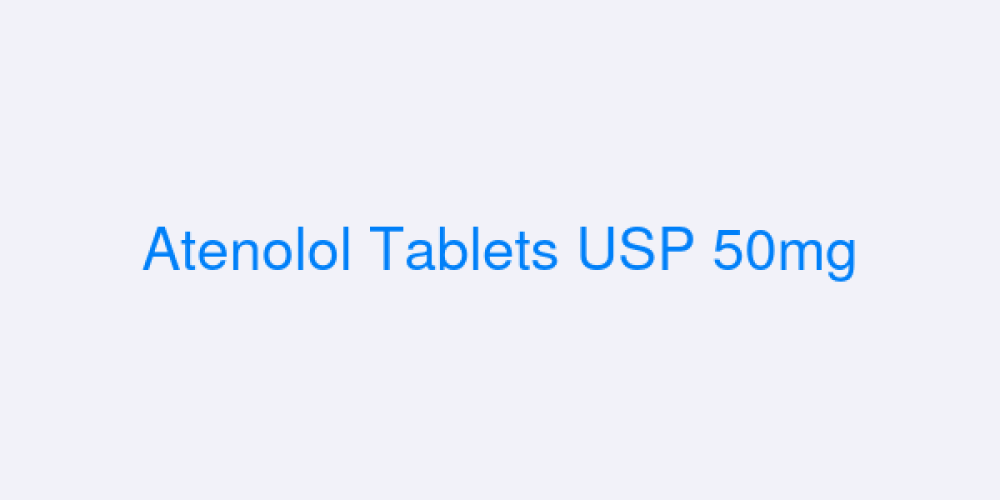 Atenolol Tablets USP 50mg