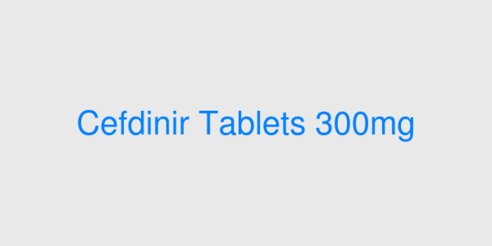 Cefdinir Tablets 300mg