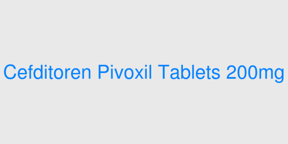 Cefditoren Pivoxil Tablets 200mg
