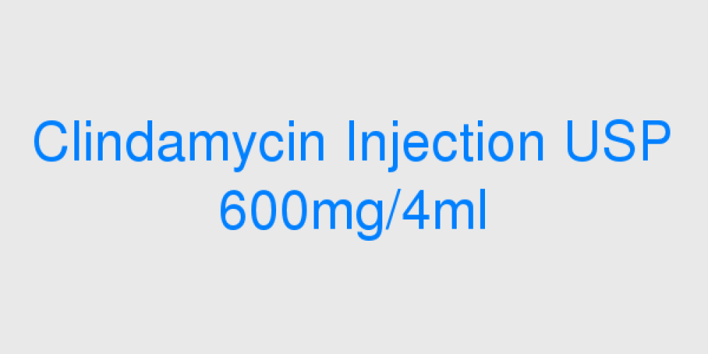 Clindamycin Injection USP 600mg/4ml