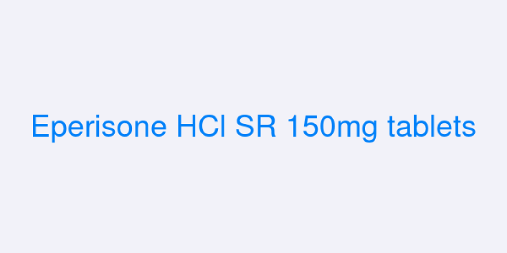 Eperisone HCl SR 150mg tablets