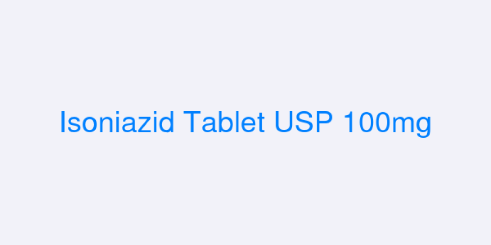 Isoniazid Tablet USP 100mg