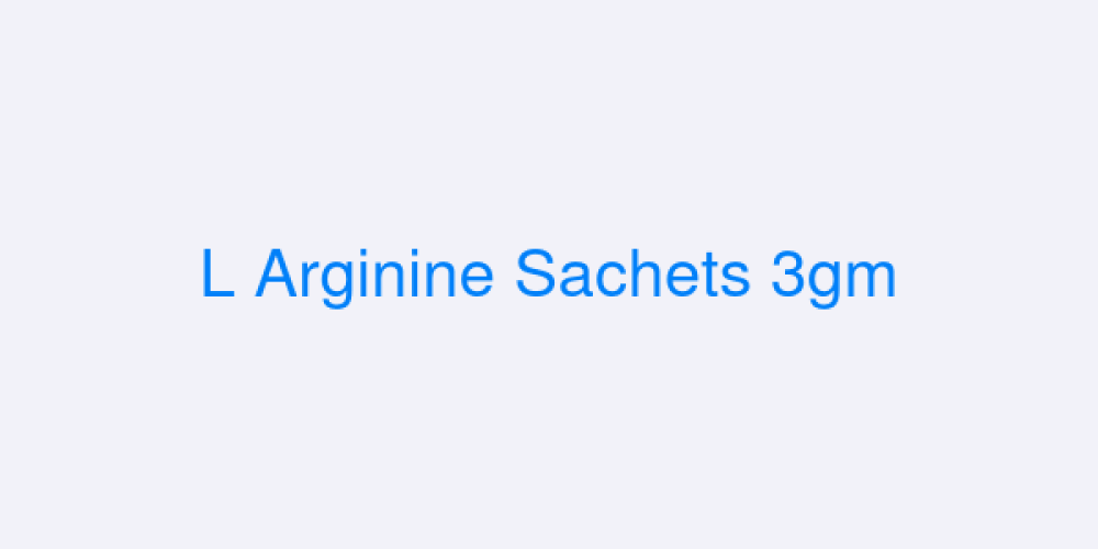 L Arginine Sachets 3gm