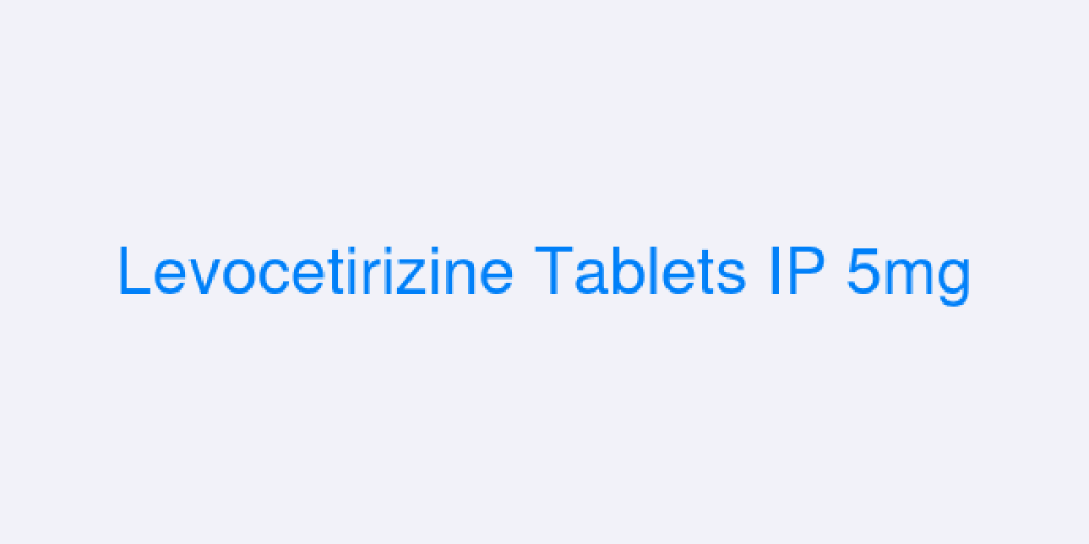 Levocetirizine  Tablets IP 5mg
