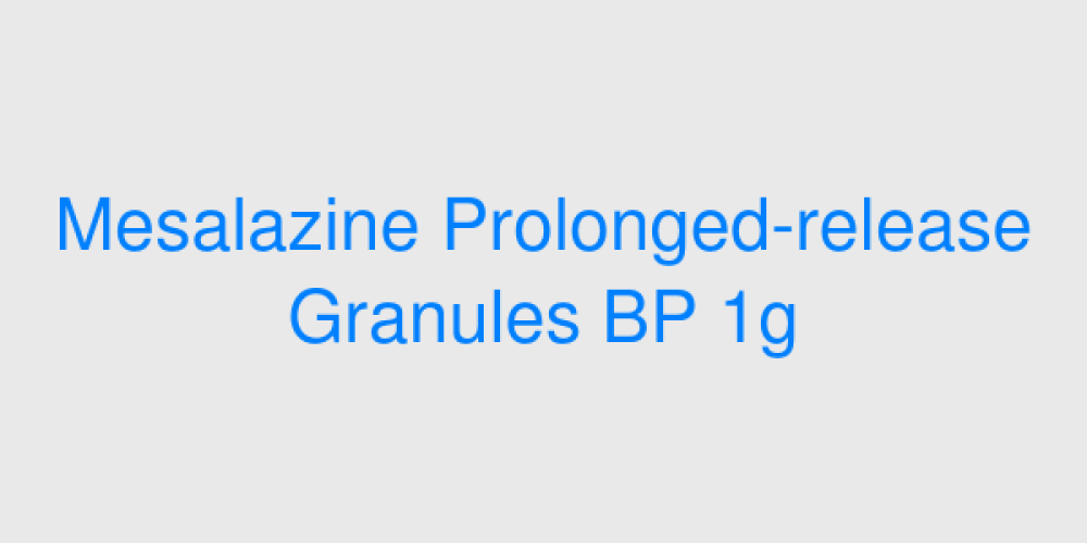 Mesalazine Prolonged-release Granules BP 1g