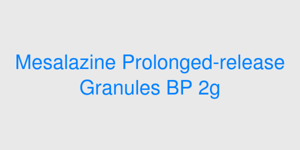 Mesalazine Prolonged-release Granules BP 2g