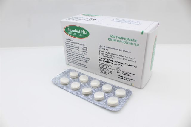 Paracetamol, Pseudoephedrine & Diphenhydramine  (500mg+30mg+25mg)