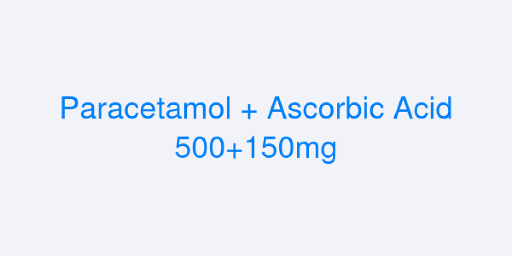 Paracetamol + Ascorbic Acid 500+150mg