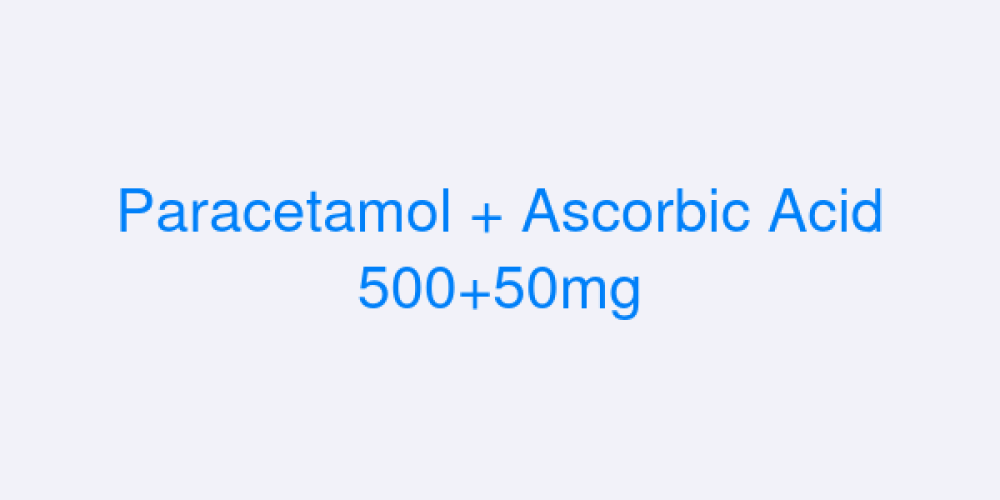 Paracetamol + Ascorbic Acid 500+50mg Technical