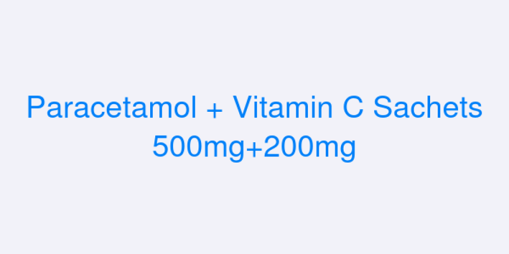 Paracetamol + Vitamin C Sachets 500mg+200mg