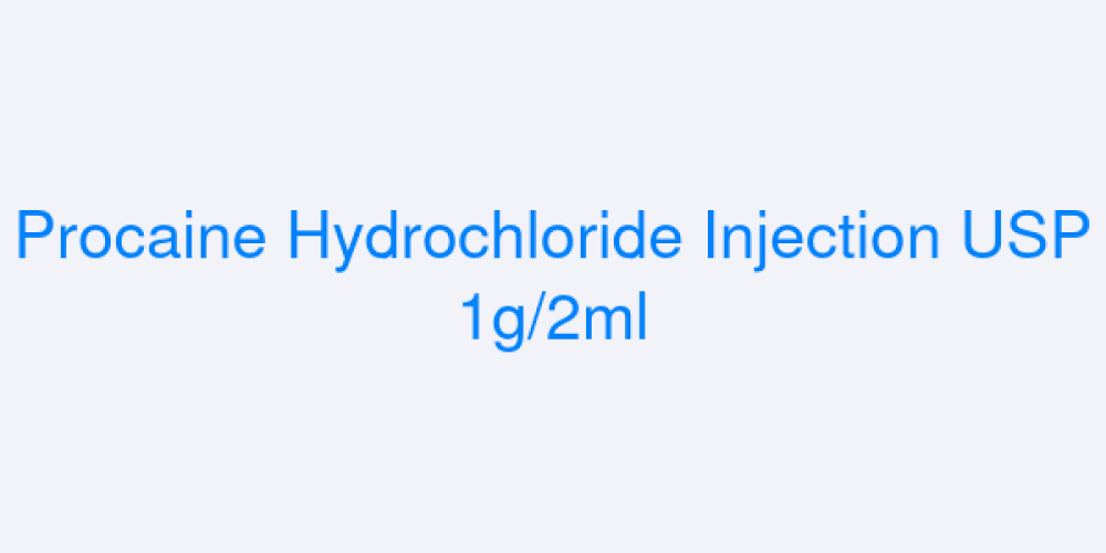 Procaine Hydrochloride Injection USP 1g/2ml