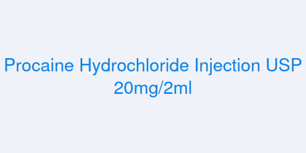 Procaine Hydrochloride Injection USP 20mg/2ml