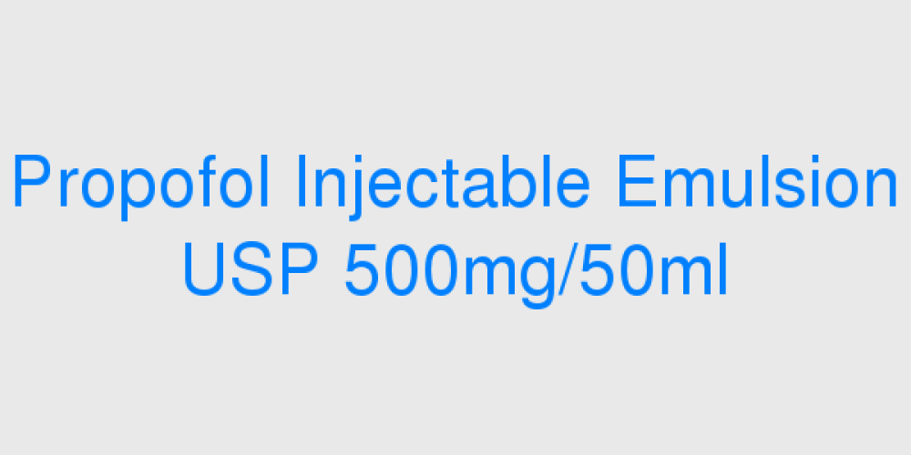 Propofol Injectable Emulsion USP 500mg/50ml (Diprikoda-10)