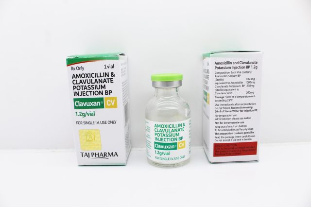 Amoxicillin and Clavulanate Potassium for Injection 1.2gm (Clavuxan CV)